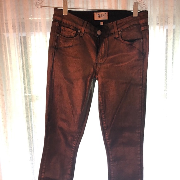 Paige Verdugo Metallic Ultra Skinny Jean - Picture 2 of 2